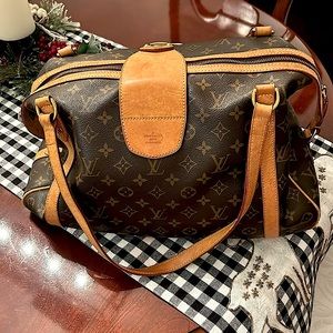 Louis Vuitton Monogram Travel Bag in Brown and Tan